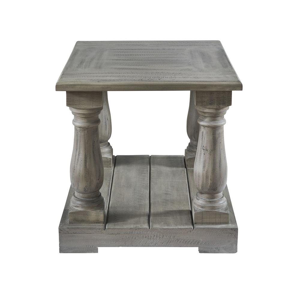 Picket House Furnishings Baxter Four Pedestal End Table. Picture 4