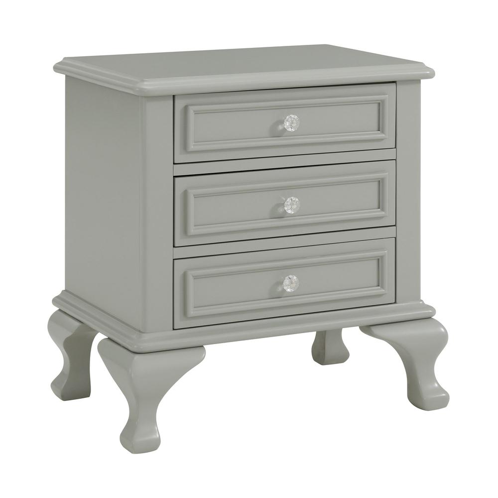 Picket House Furnishings Jenna Nightstand in Grey. Picture 1