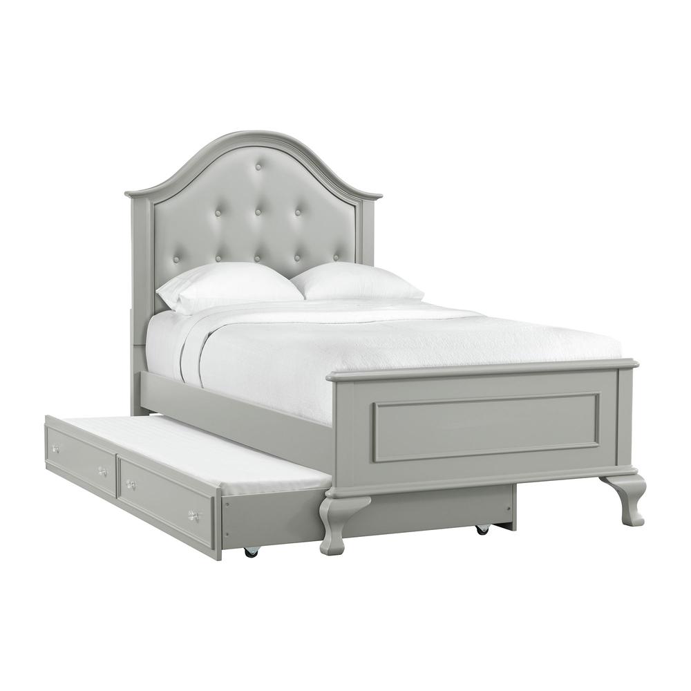 Picket House Furnishings Jenna Twin Panel 4PC Bedroom Set in Grey. Picture 4