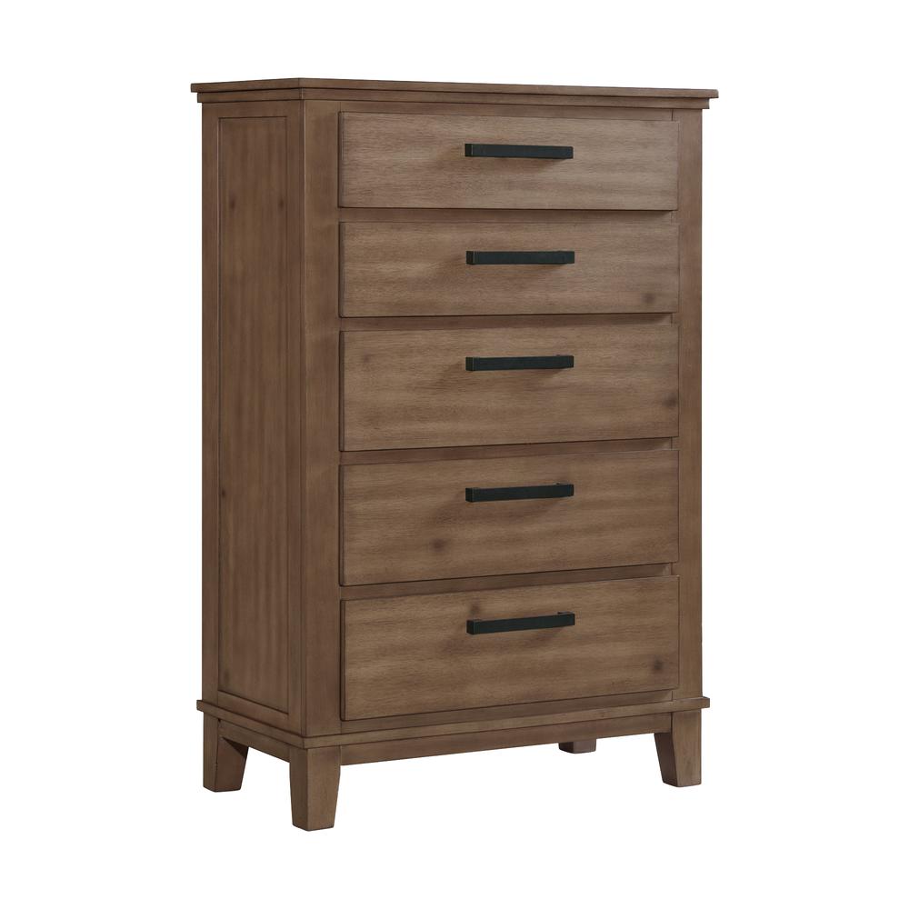 Picket House Furnishings Jaxon 5-Drawer Chest in Grey. Picture 2