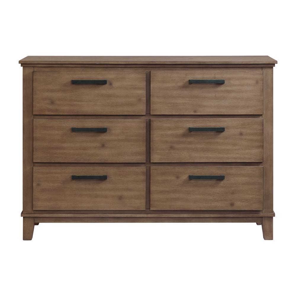 Picket House Furnishings Jaxon 6-Drawer Dresser in Grey. Picture 4