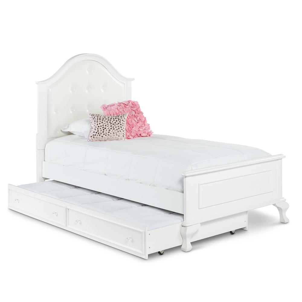 Jenna Twin Panel Bed w/ Trundle. Picture 1