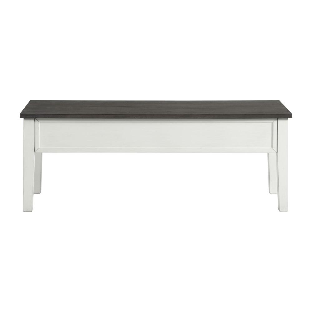Picket House Furnishings Jamison Storage Dining Bench in Gray. Picture 1