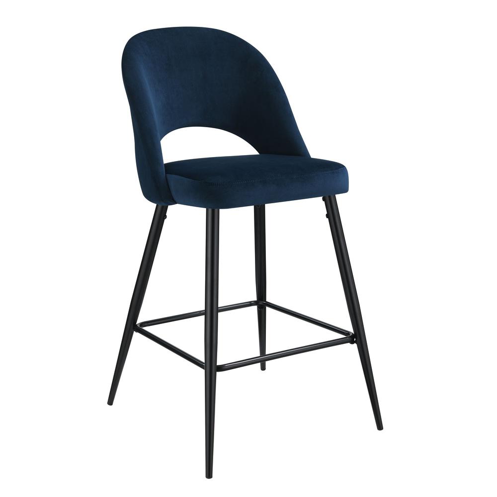 Picket House Furnishings Loran Bar Stool in Navy. Picture 4