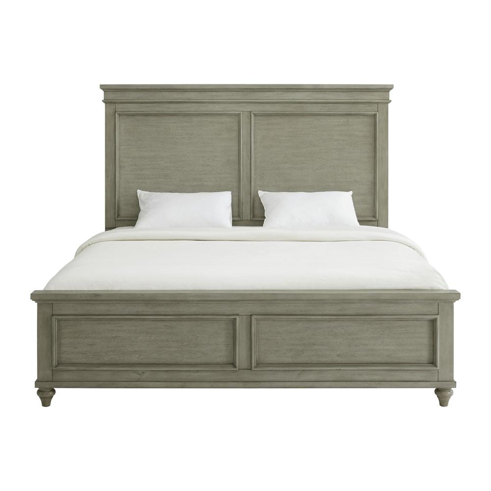 Bessie King Bed in Grey. Picture 2