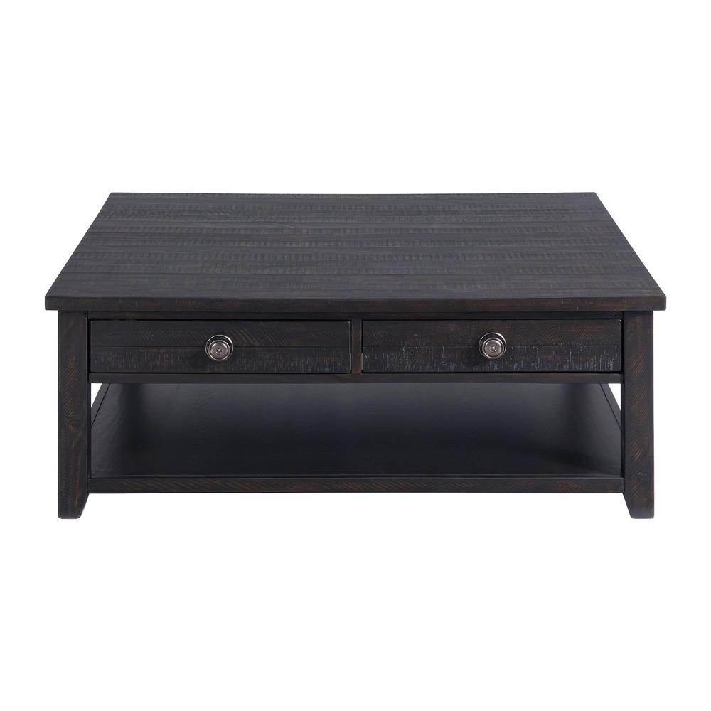 Picket House Furnishings Kahlil Square Coffee Table in Espresso. Picture 1