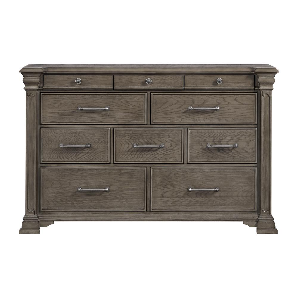 Paterson  10-Drawer Dresser in Grey. Picture 2