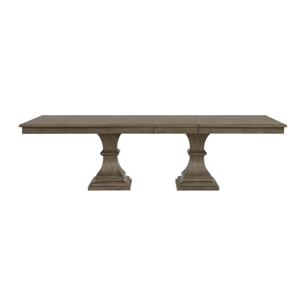 Royale  Rectangular Dining Table with 18" Leaf in Grey. Picture 2