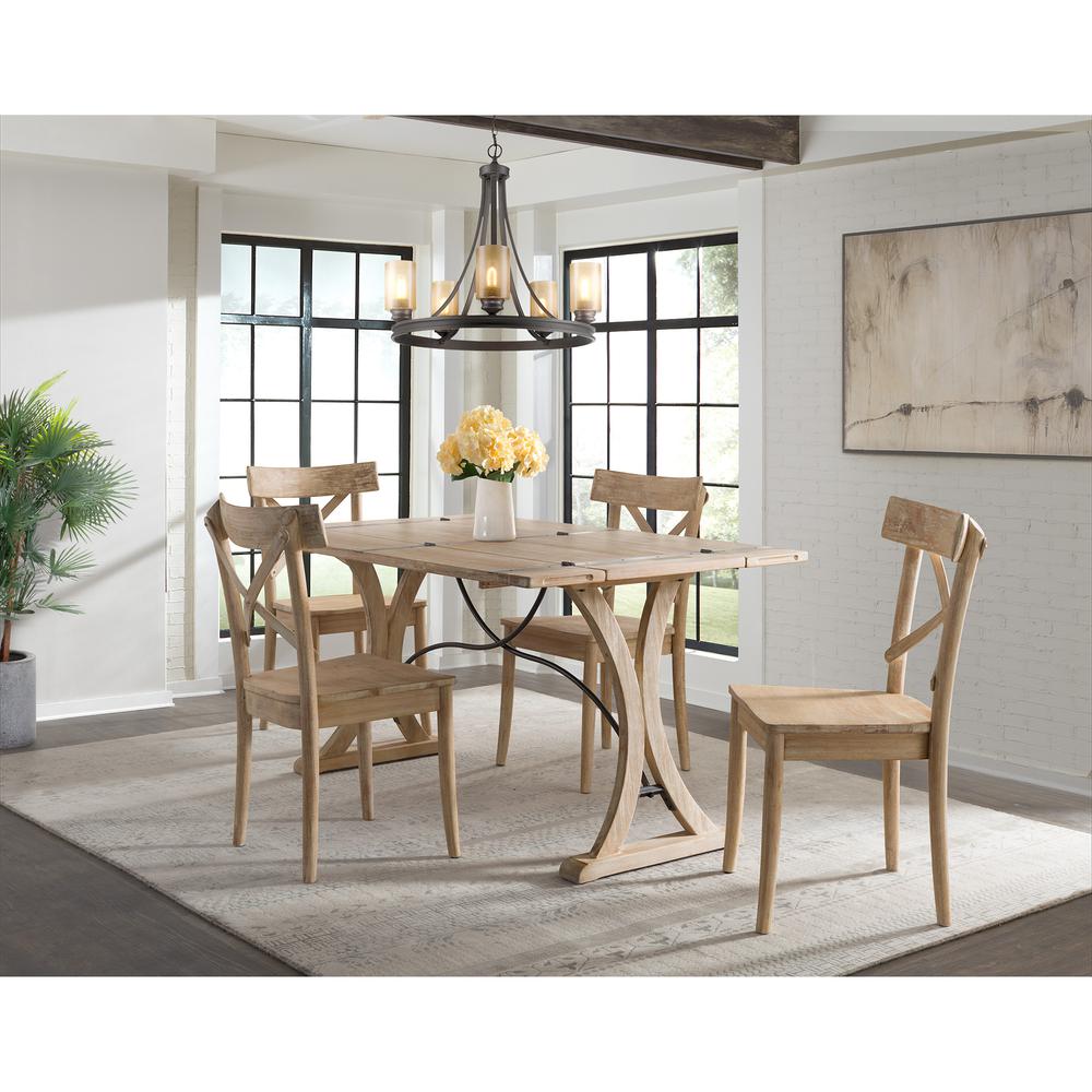 Keaton Folding Top 5PC Dining Set-Table and Four Chairs. Picture 1