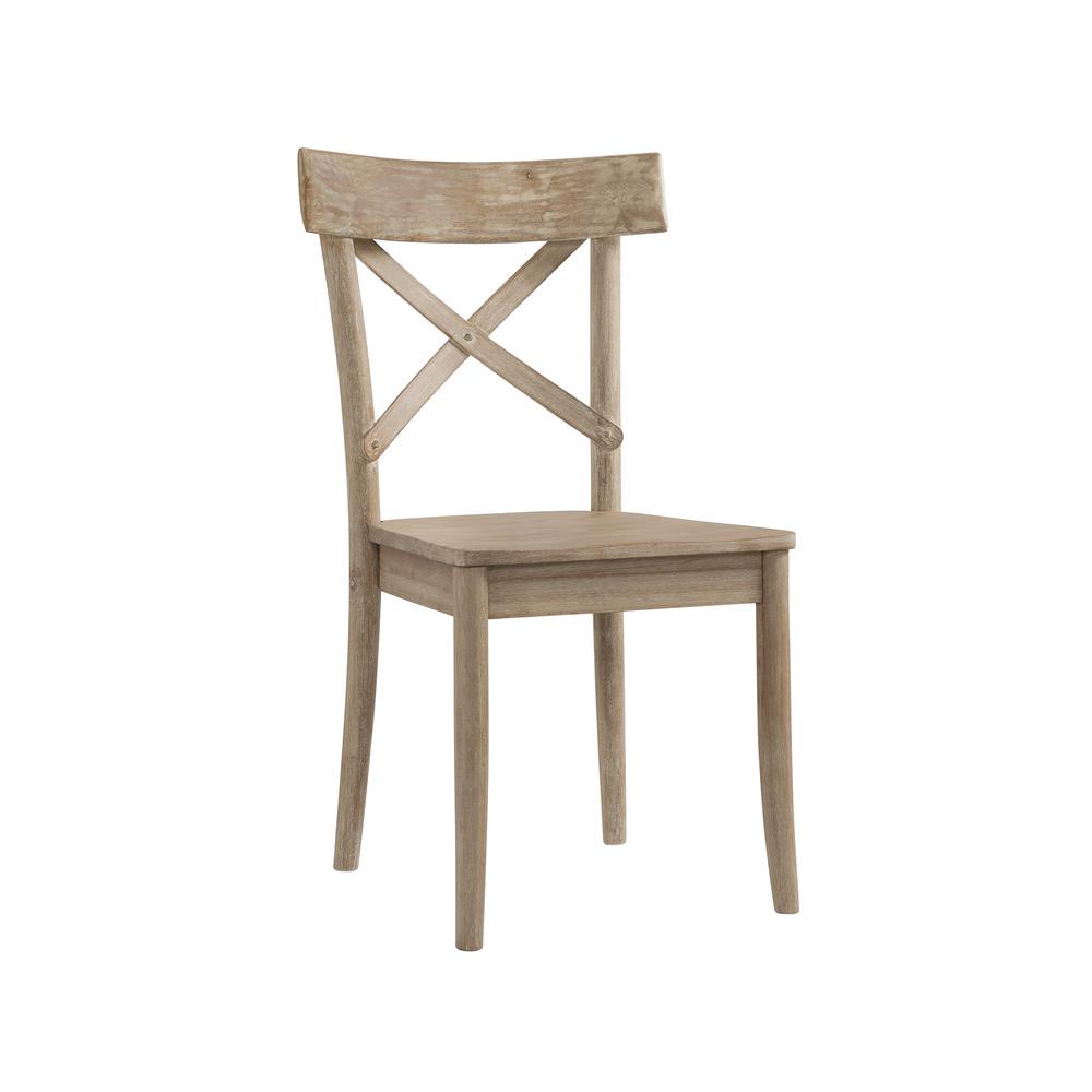 Keaton X-Back Wooden Side Chair Set. Picture 5