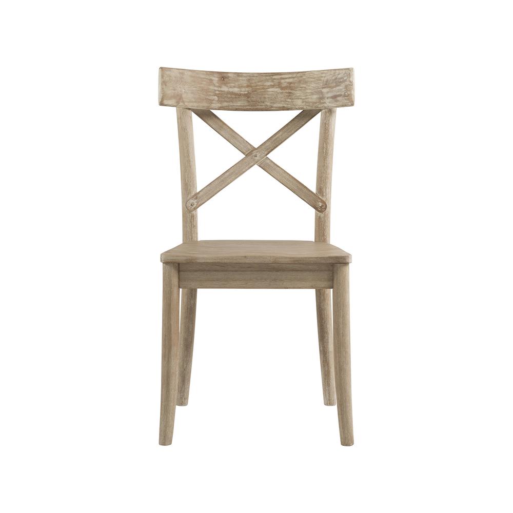 Keaton X-Back Wooden Side Chair Set. Picture 6