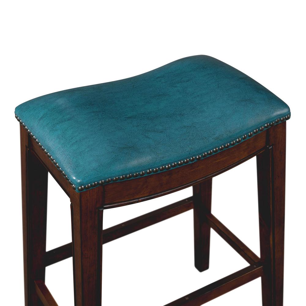 Bowen 30" Backless Bar Stool in Blue. Picture 8