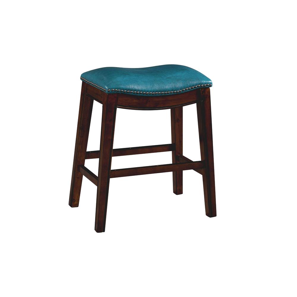 Bowen 24" Backless Counter Height Stool in Blue. The main picture.