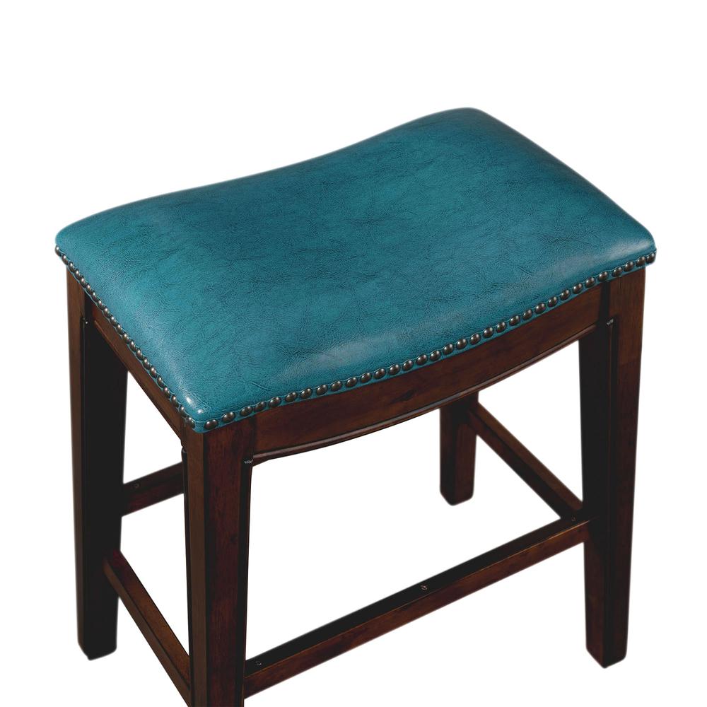 Bowen 24" Backless Counter Height Stool in Blue. Picture 8