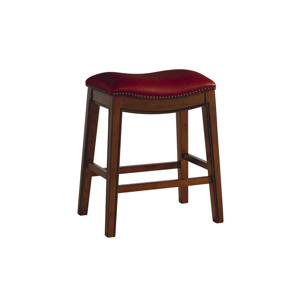 Bowen 24" Backless Counter Height Stool in Red. The main picture.