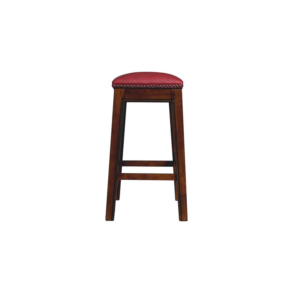 Bowen 24" Backless Counter Height Stool in Red. Picture 5