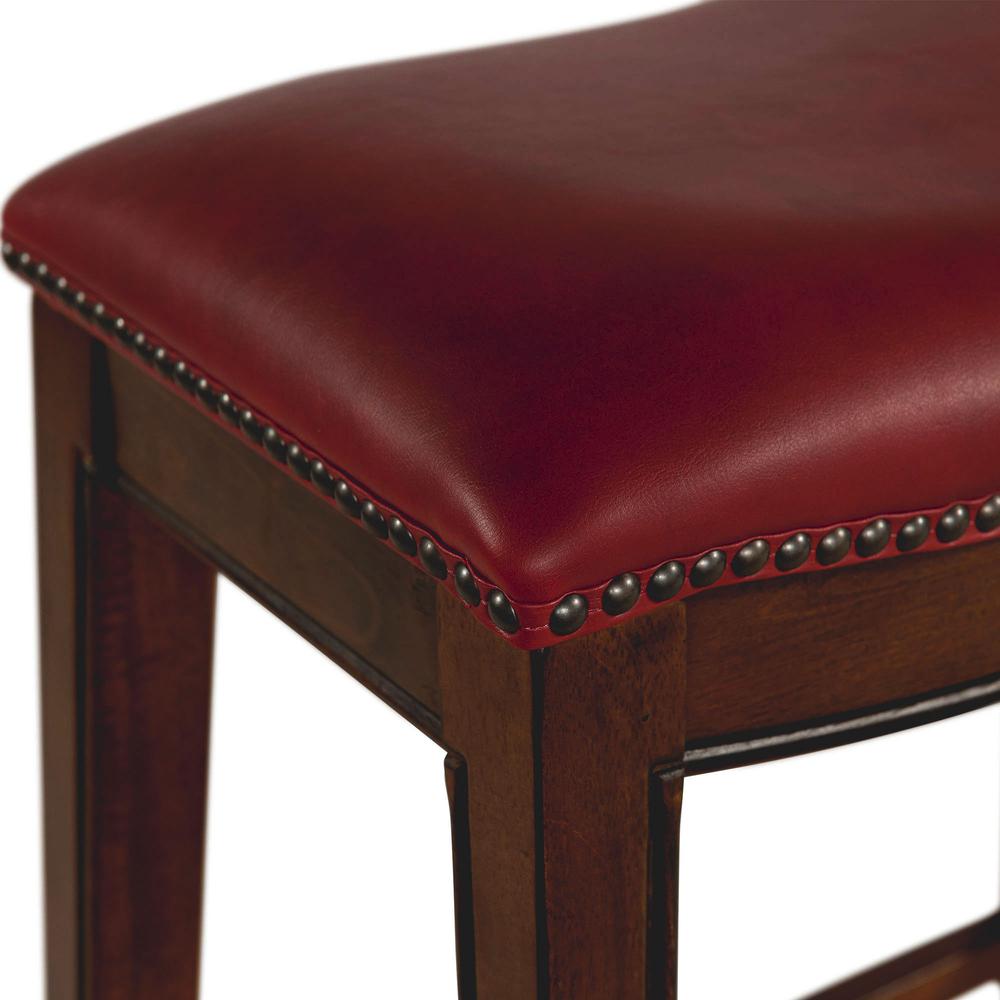 Bowen 24" Backless Counter Height Stool in Red. Picture 8