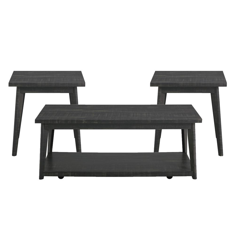Picket House Furnishings Rory Occasional Table Set in Black. Picture 1