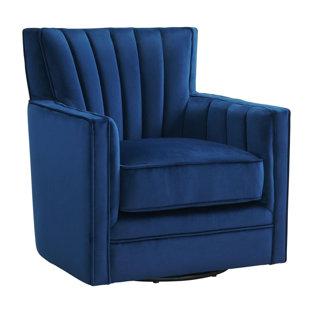 Lawson Swivel Chair in Cobalt. Picture 1