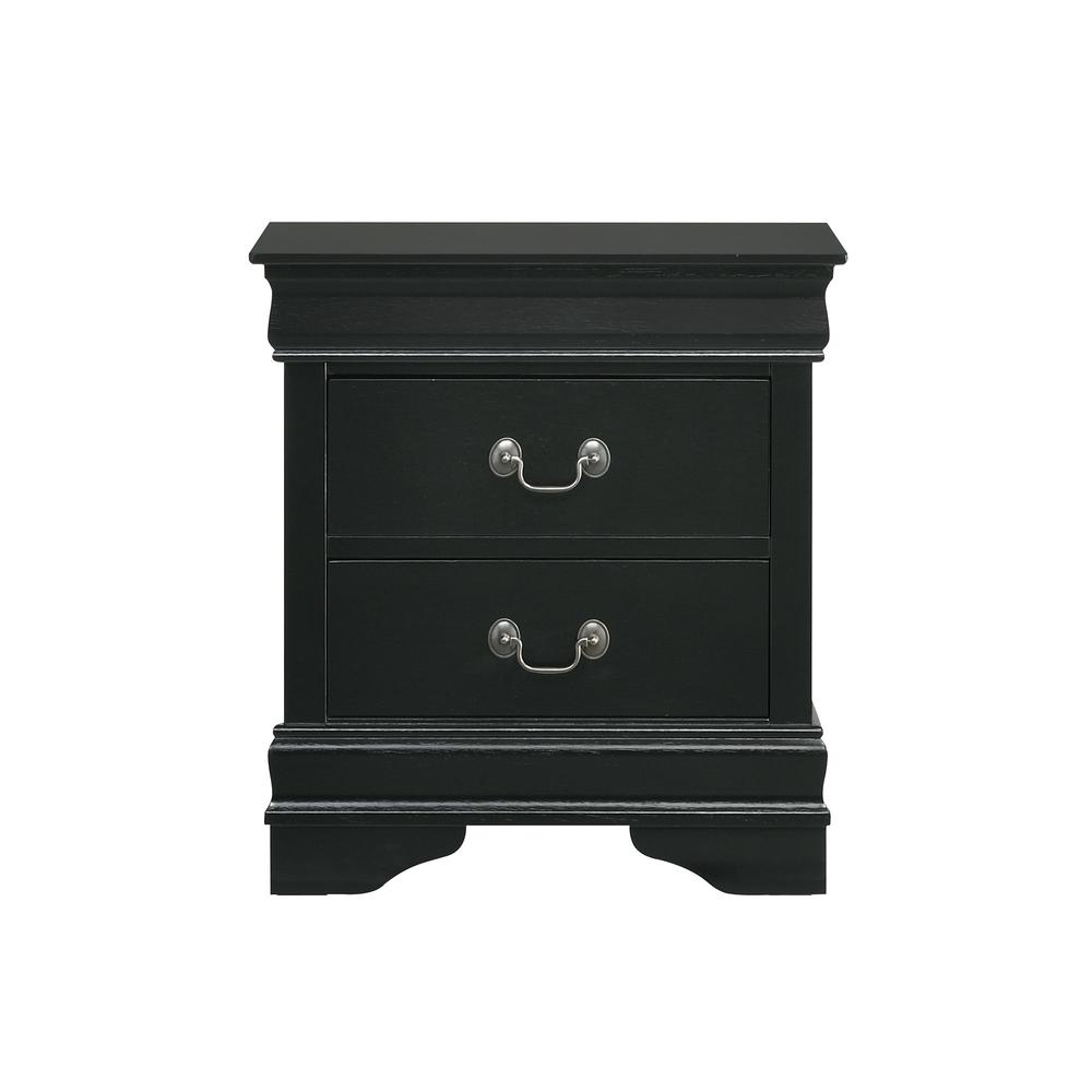 Picket House Furnishings Ellington 2-Drawer Nightstand in Black. Picture 4