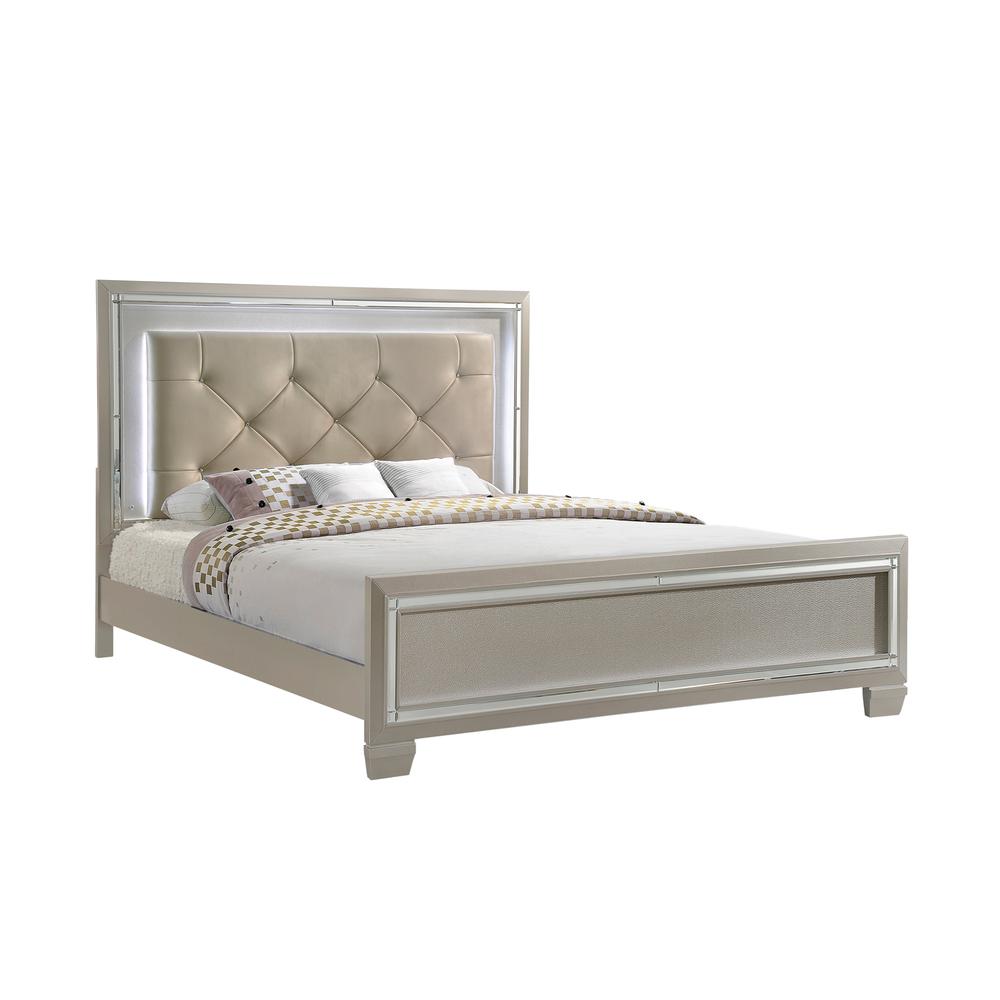 Picket House Furnishings Glamour King Panel Bed. Picture 1