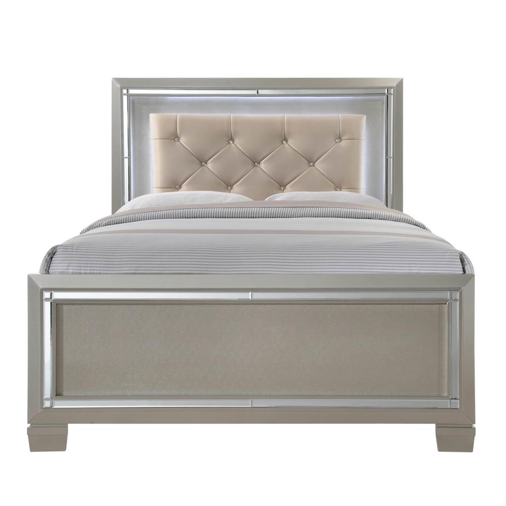 Glamour Youth Full Platform Bed. Picture 1