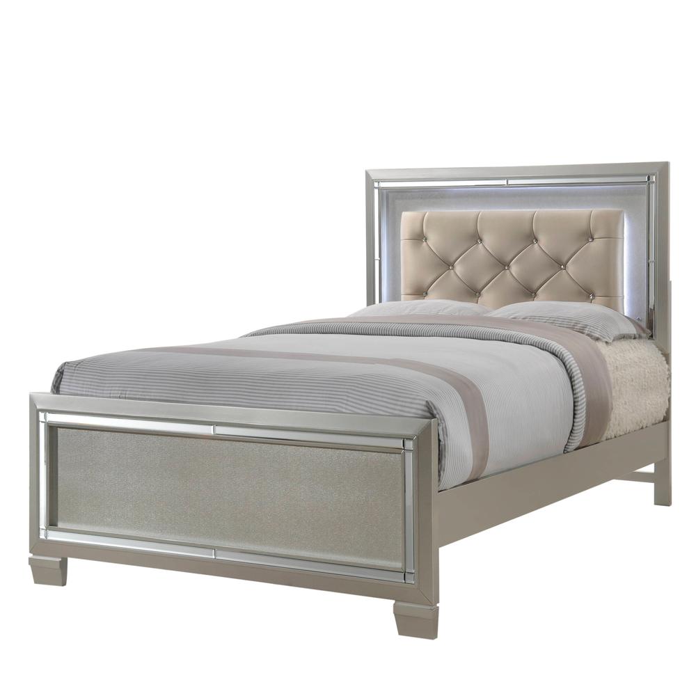 Glamour Youth Full Platform Bed. Picture 22