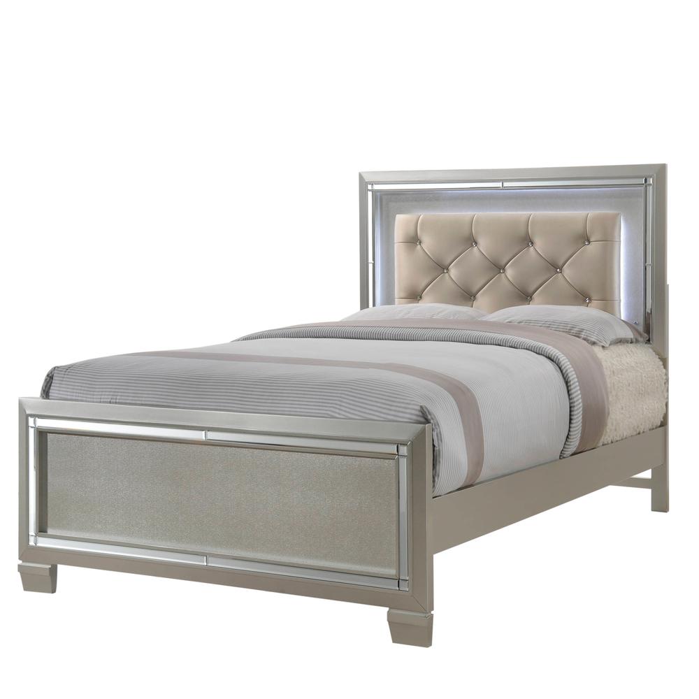 Glamour Youth Full Platform Bed. Picture 36