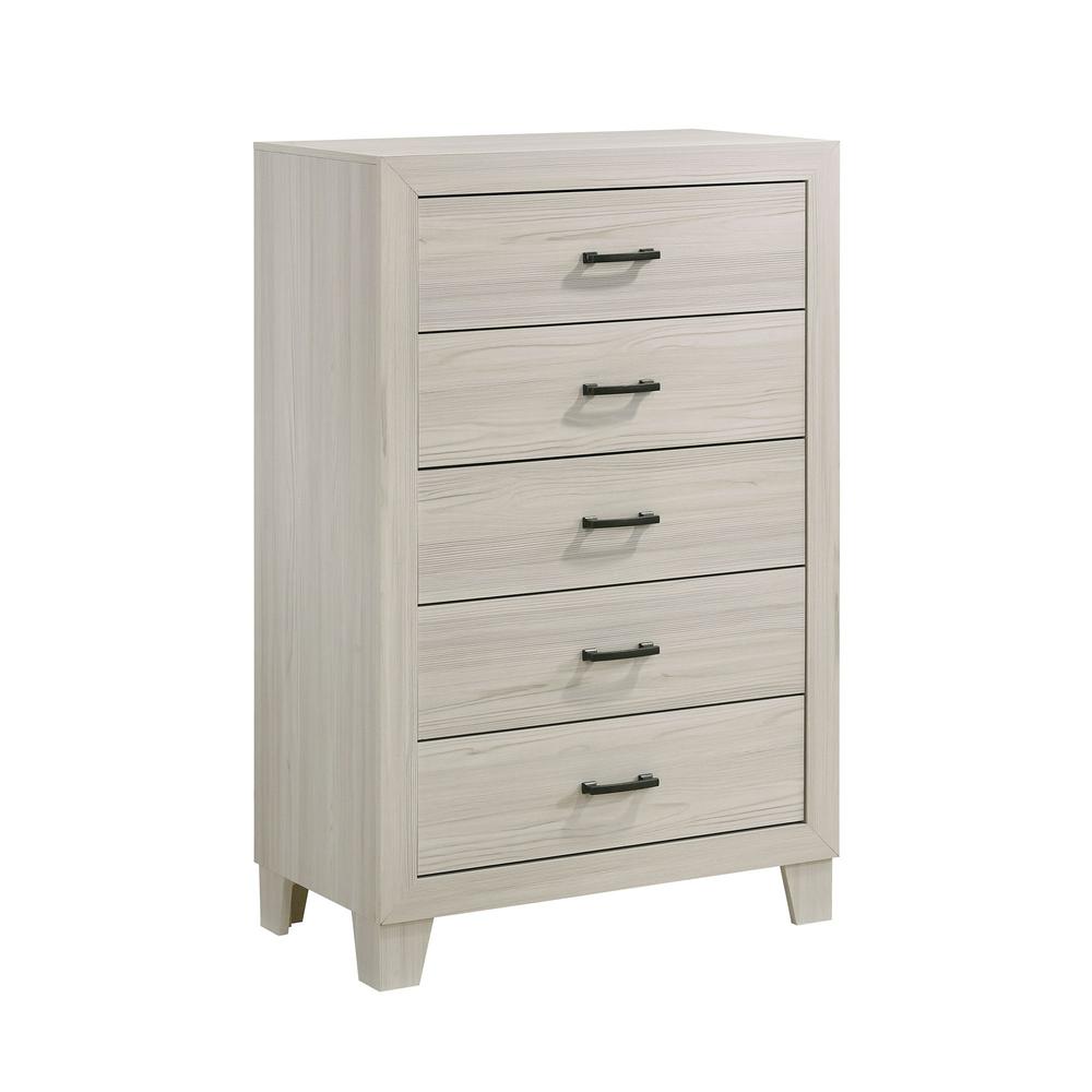Picket House Furnishings Poppy 5-Drawer Chest in Gray. Picture 2