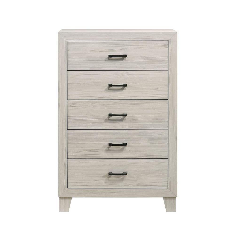 Picket House Furnishings Poppy 5-Drawer Chest in Gray. Picture 1