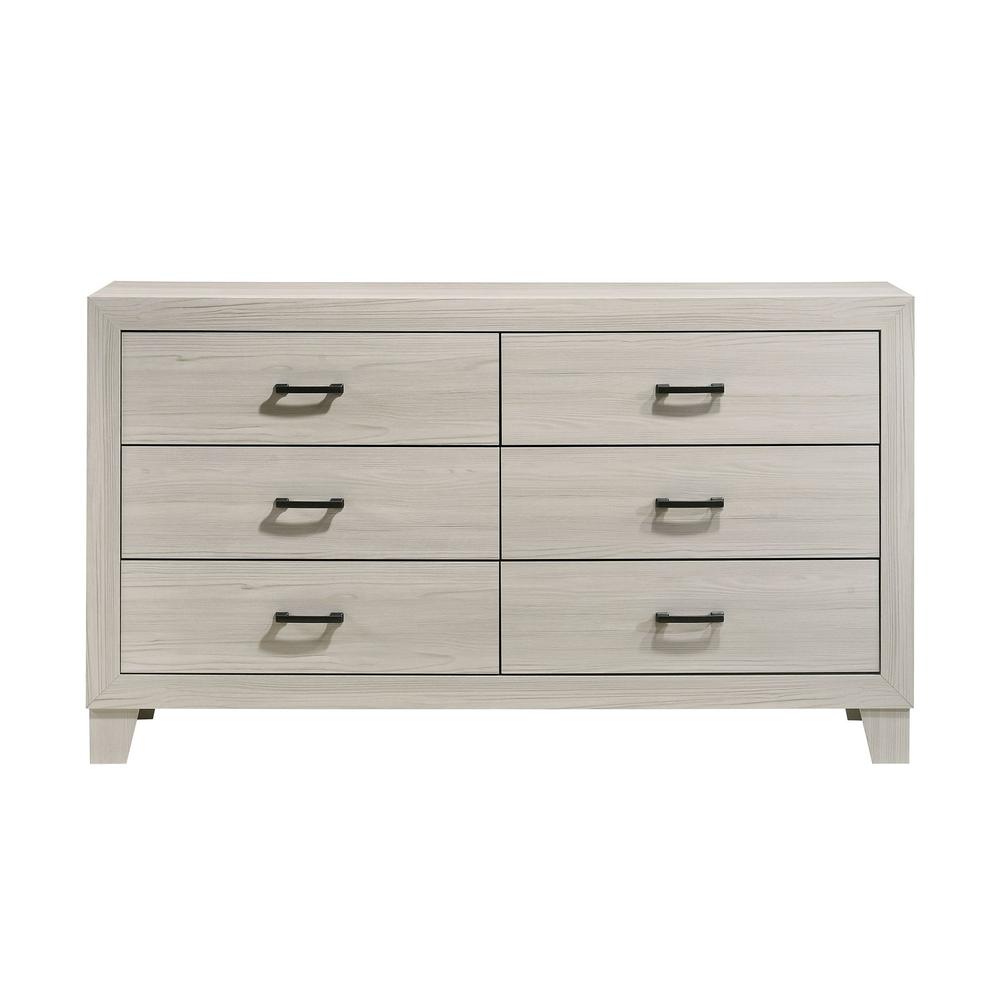 Picket House Furnishings Poppy 6-Drawer Dresser in Gray. Picture 1