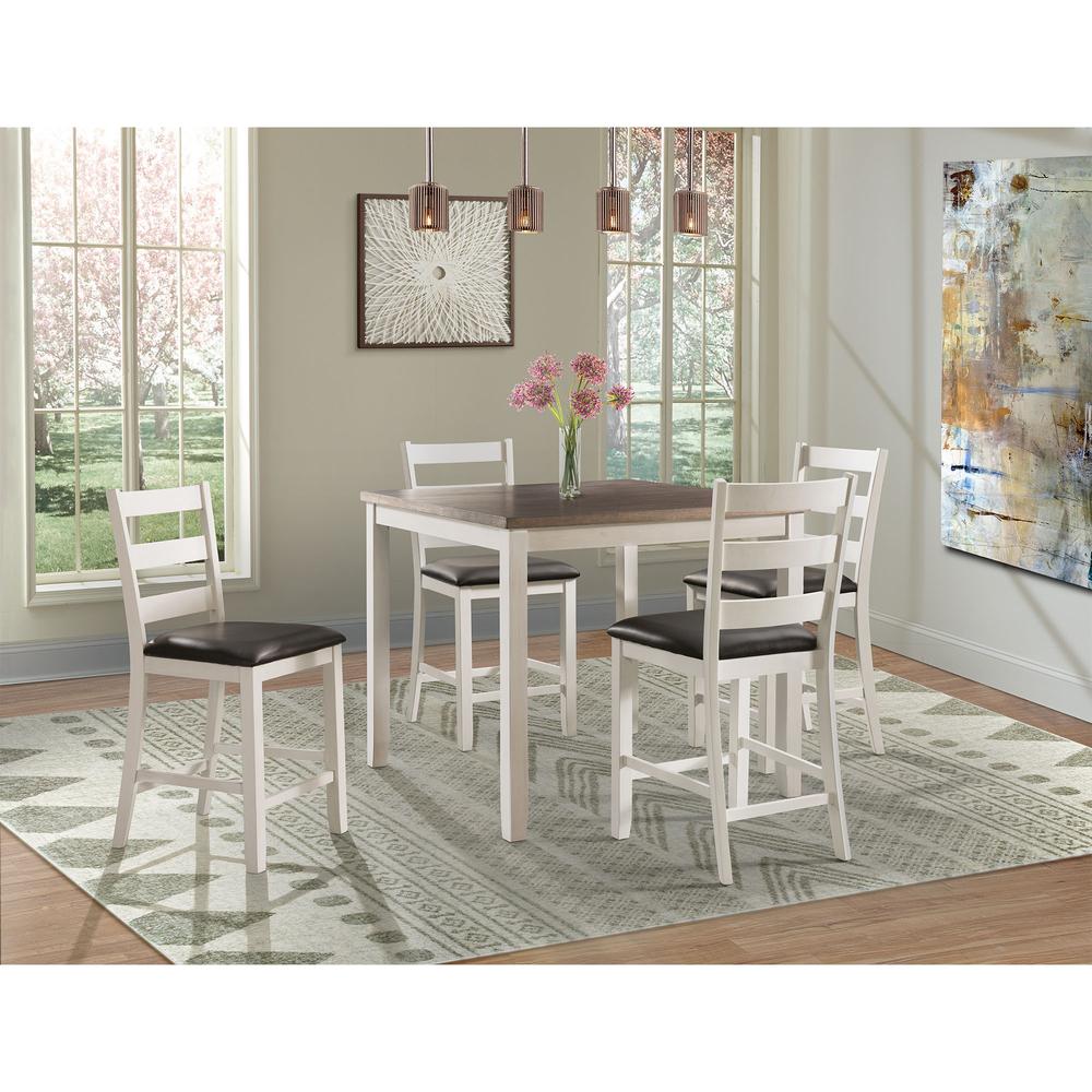 Picket House Furnishings Kona Counter Height Side Chair Set in White. Picture 3
