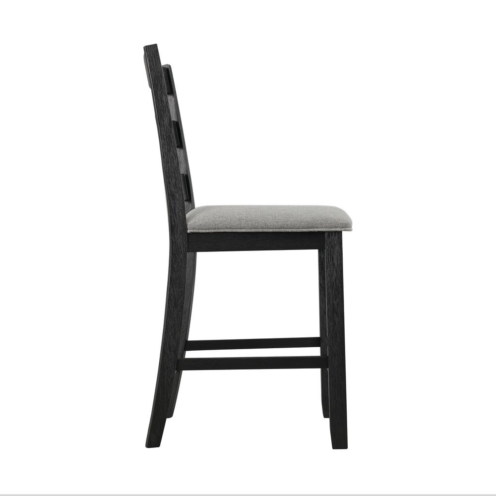 Picket House Furnishings Kona Counter Height Side Chair Set in Black. Picture 7