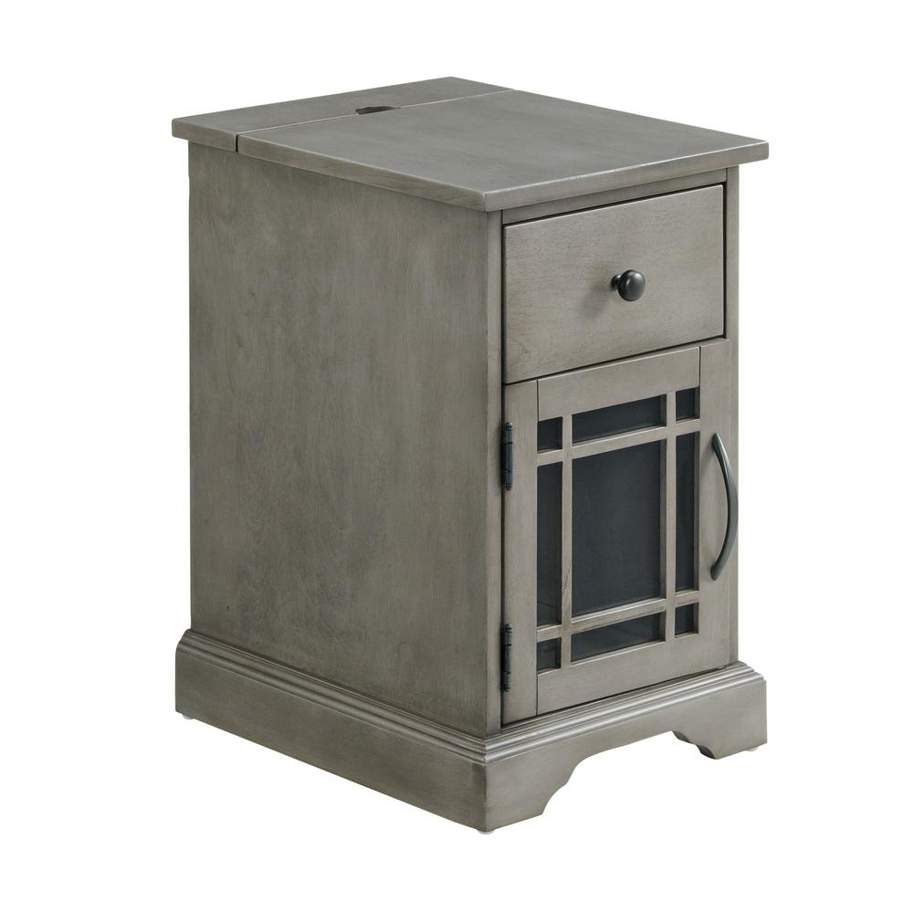 Picket House Furnishings Kian Side Table in Grey. Picture 1