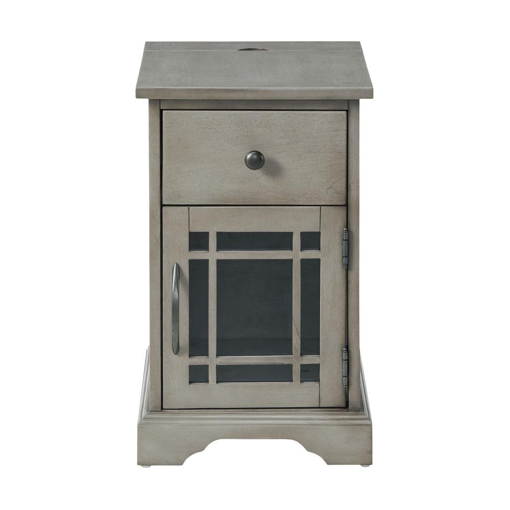Picket House Furnishings Kian Side Table in Grey. Picture 4