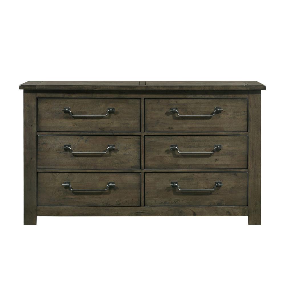 Picket House Furnishings Memphis 6-Drawer Dresser in Grey. Picture 4