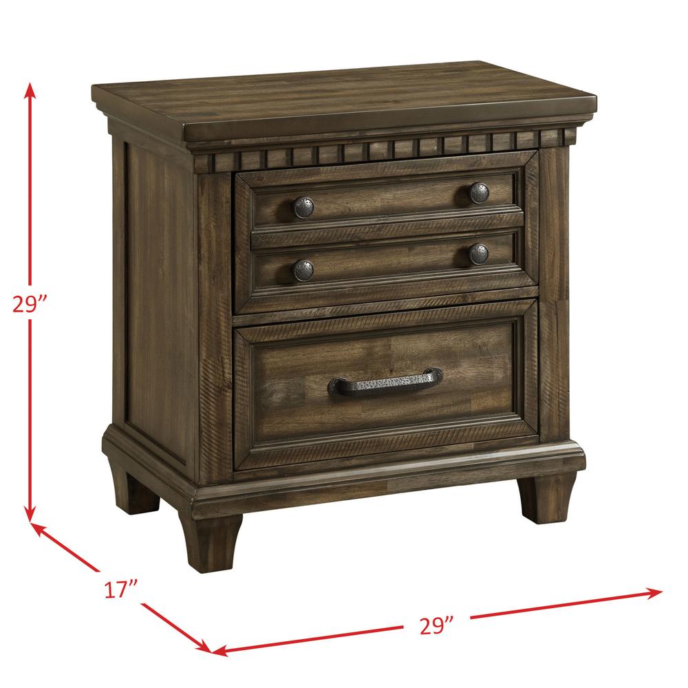 Johnny 2-Drawer Nightstand with USB. Picture 6
