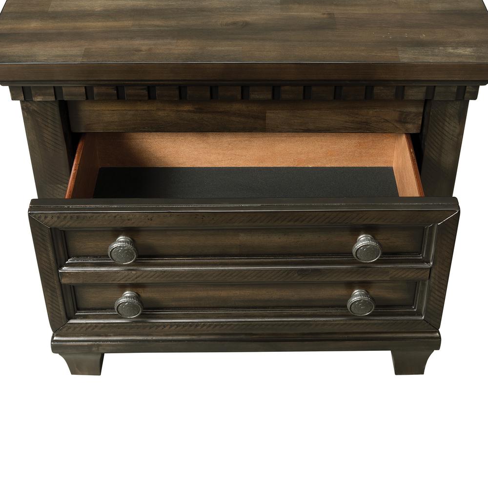 Johnny 2-Drawer Nightstand with USB. Picture 12