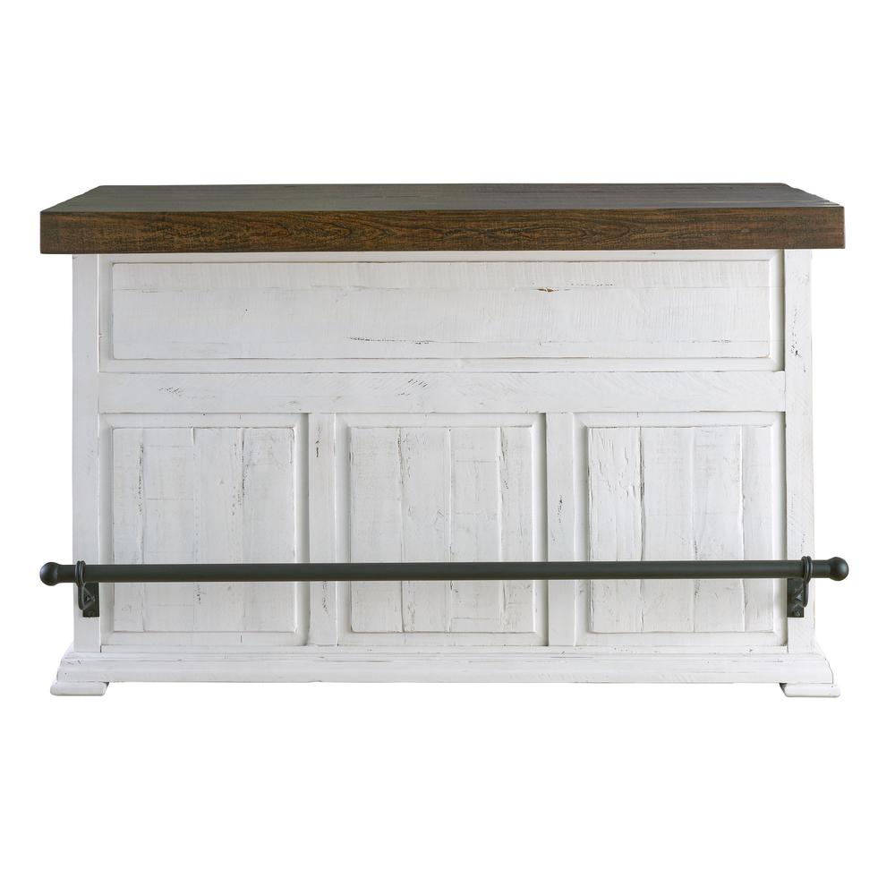 Picket House Furnishings Robertson 68" Wooden Bar with Wine Storage. Picture 3