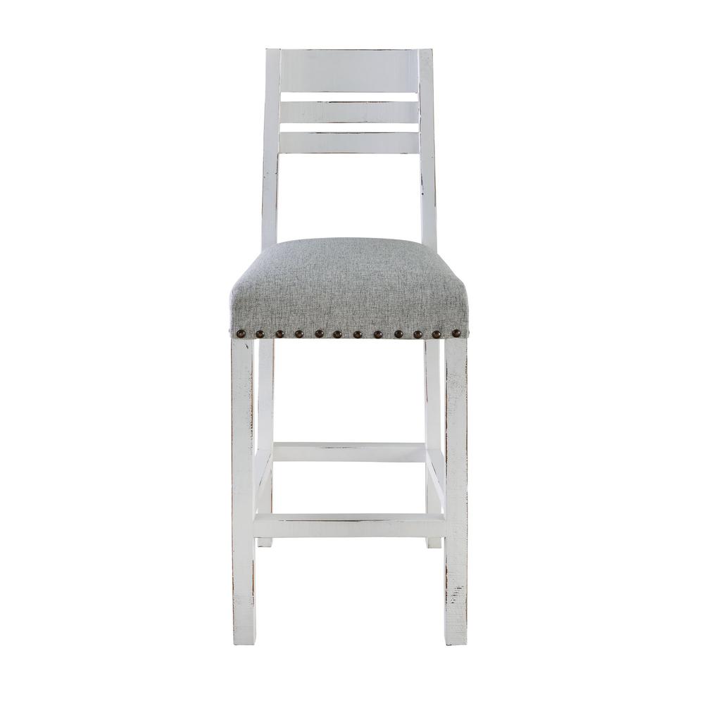 Picket House Furnishings Robertson Bar Stool in White. Picture 2