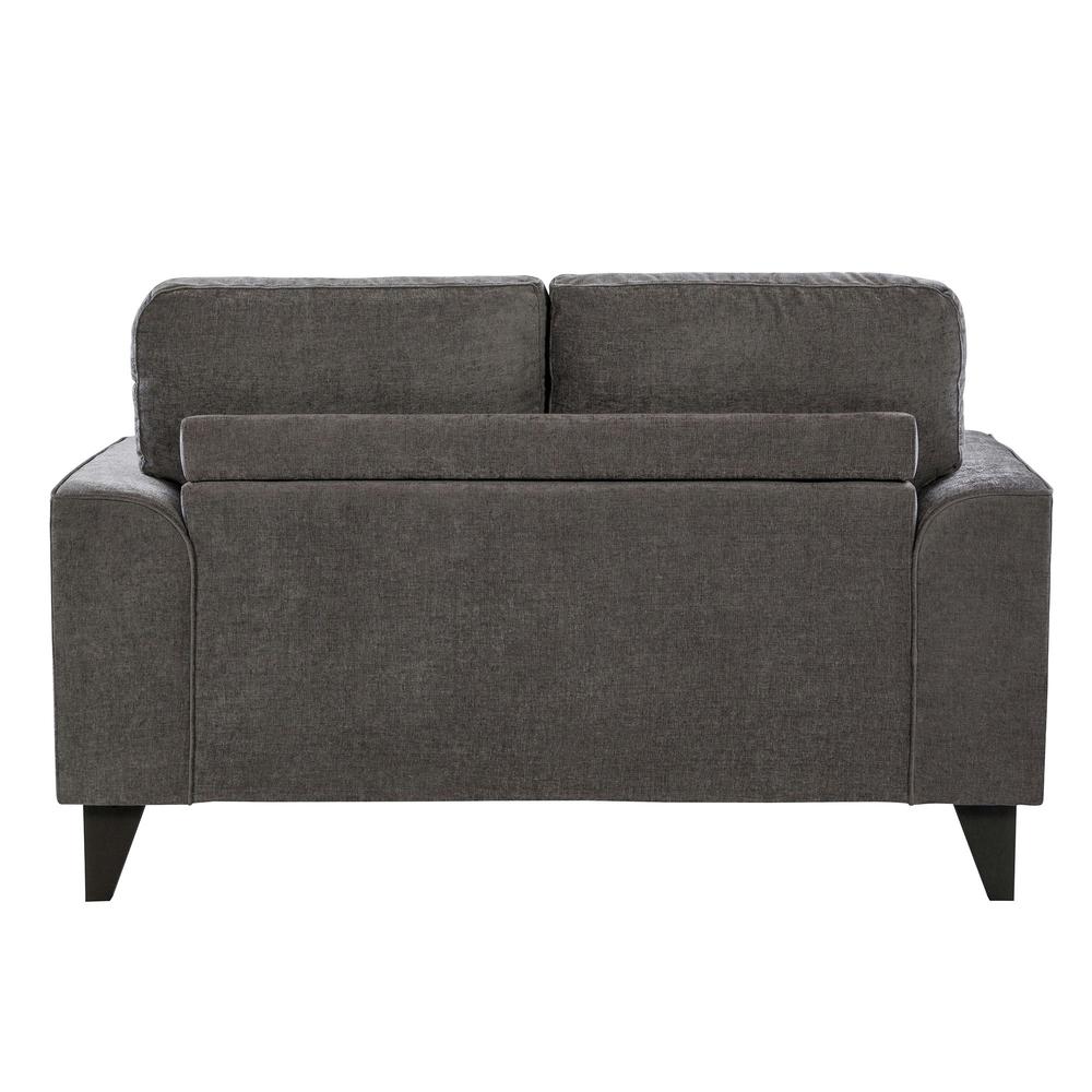 Picket House Furnishings Asher Loveseat in Charcoal. Picture 7
