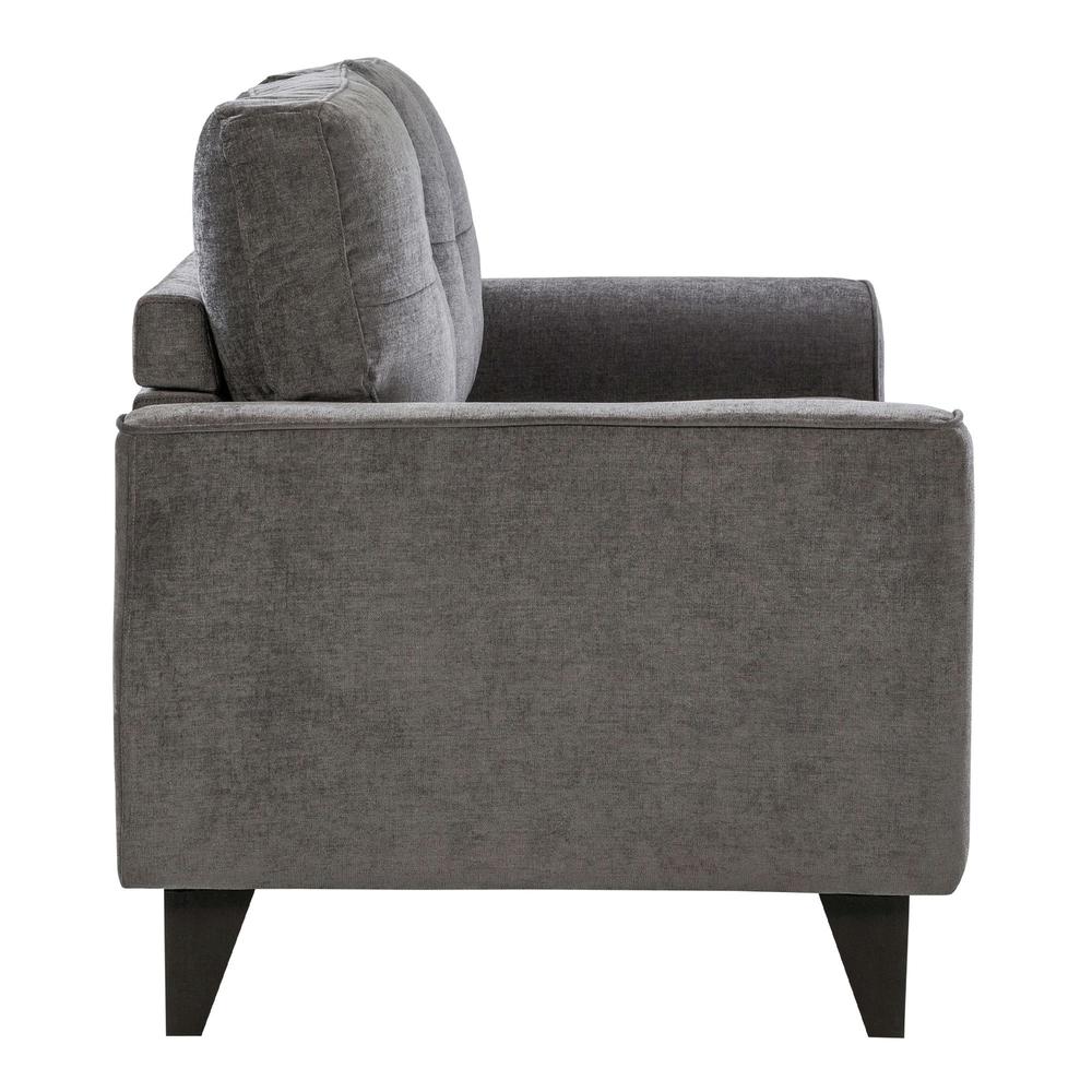 Picket House Furnishings Asher Loveseat in Charcoal. Picture 6