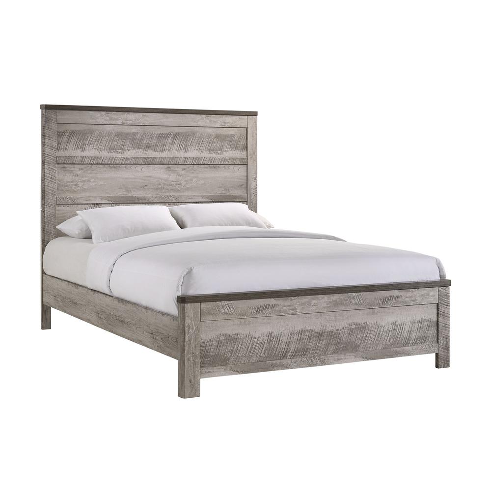 Picket House Furnishings Adam Full Panel Bed in Gray. Picture 1
