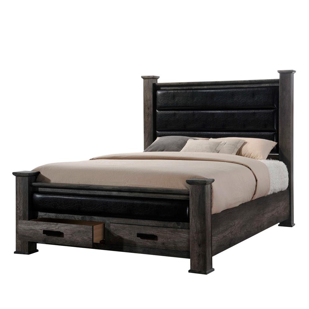 Grayson Queen Storage Poster  Bed. Picture 6