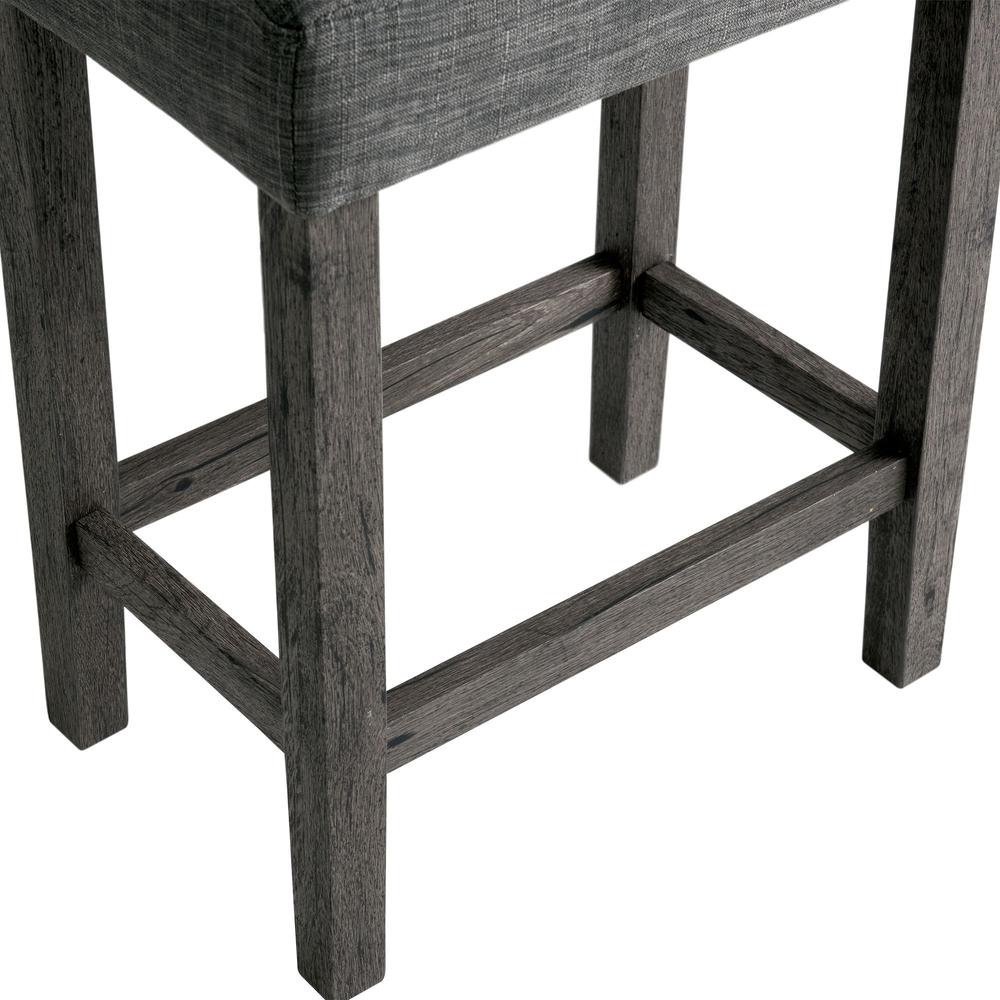 Picket House Furnishings Turner 24" Counter Barstool in Charcoal. Picture 9