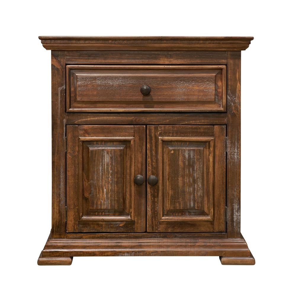Picket House Furnishings Ruma Brown Nightstand. Picture 1