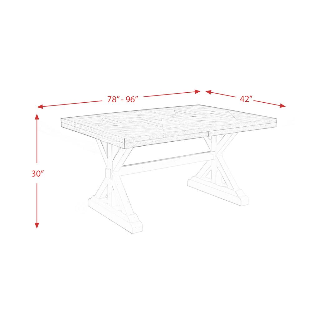 Picket House Furnishings Barrett Rectangle Standard Height Dining Table. Picture 4