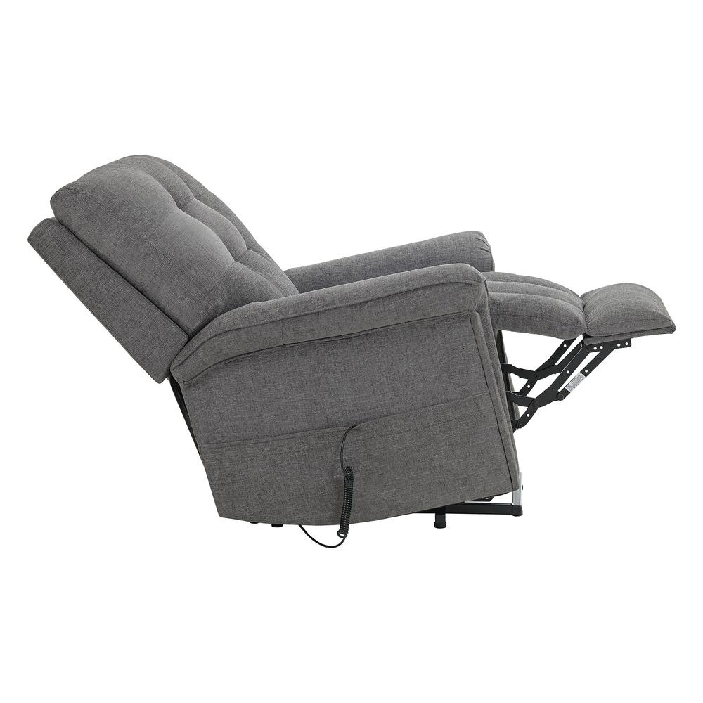 Secco Power Motion Lift Chair in 15337-2 Ribbit Charcoal. Picture 4