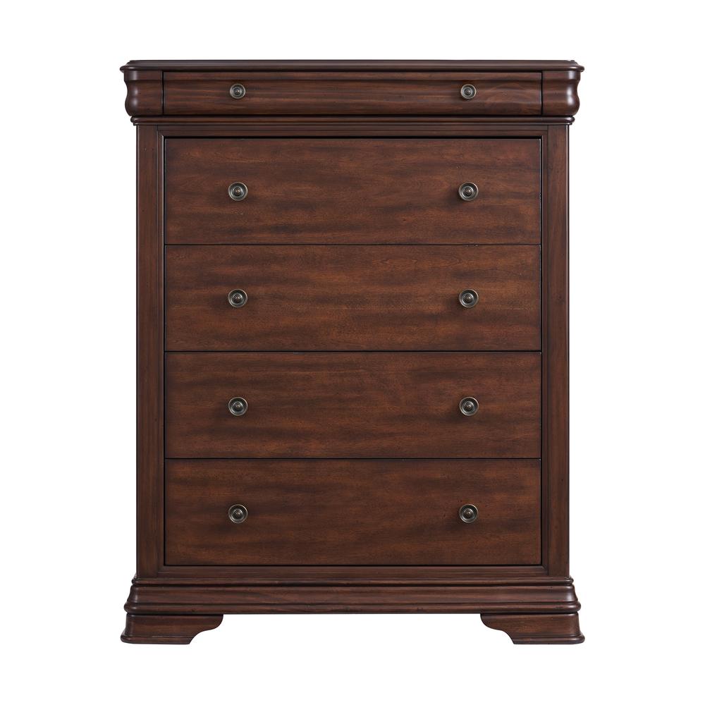 Stark 5-Drawer Chest in Cherry. Picture 2