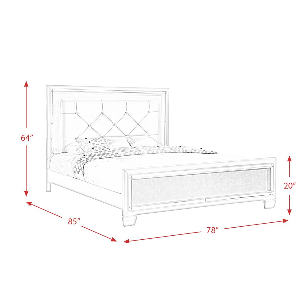 Picket House Furnishings Glamour King Panel Bed. Picture 4